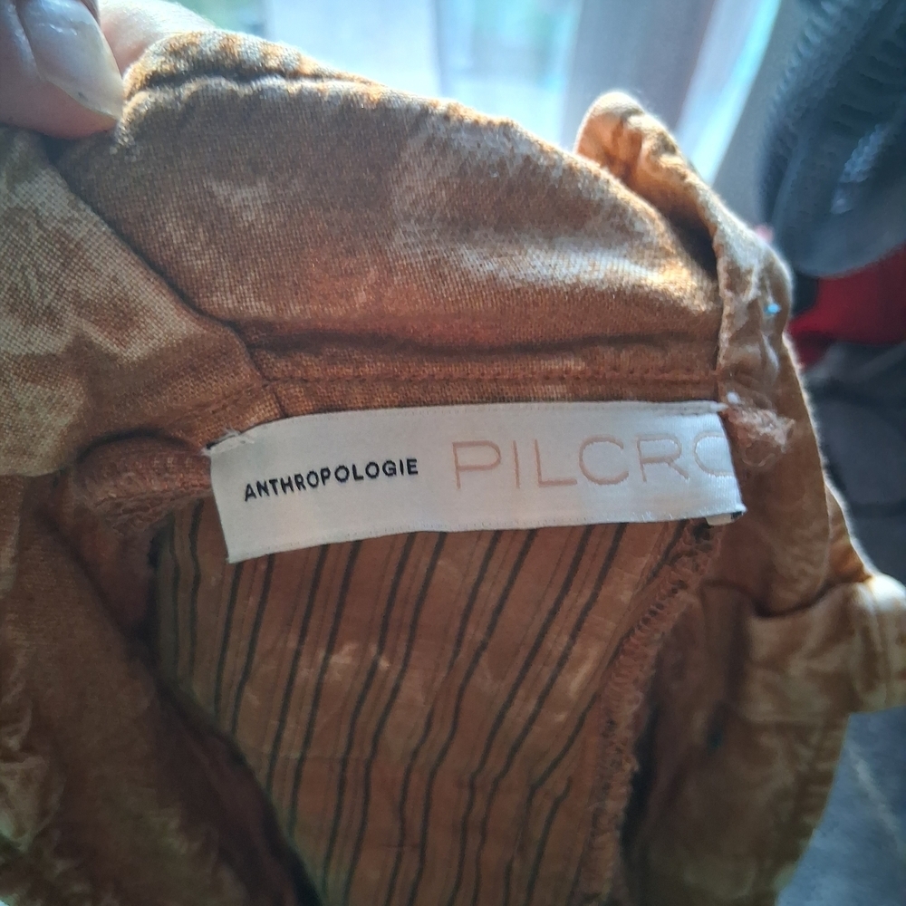 Anthropologie Brown Pencil Skirt with Belt - Picture 5 of 6